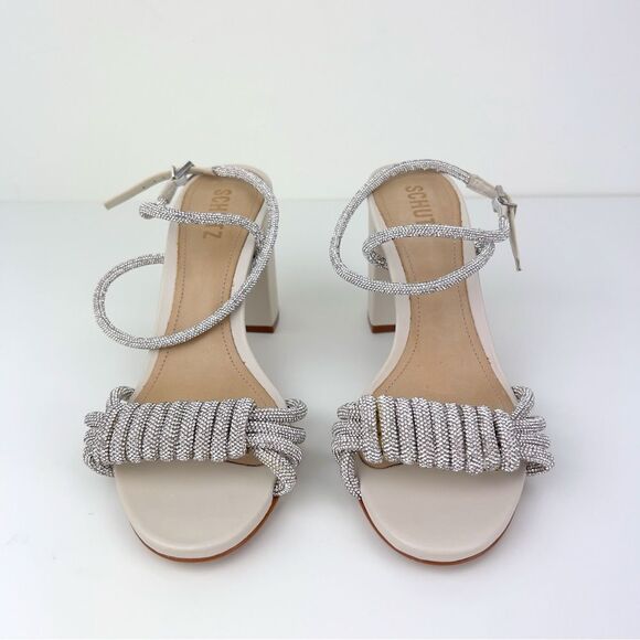 New Schultz JEWELL BLOCK METALLIC NAPPA LEATHER SANDAL - Picture 5 of 10